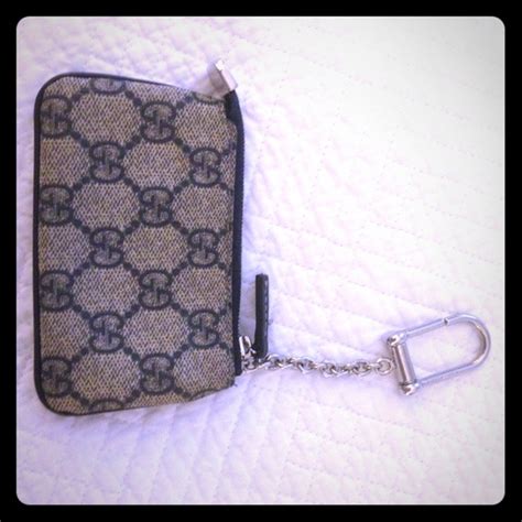 gucci keychain wallet floral|authentic Gucci keychains.